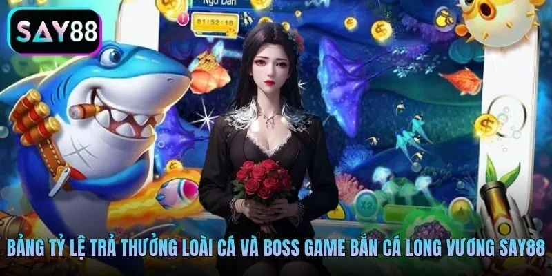 Bảng tỷ lệ trả thưởng các loài cá và boss trong game bắn cá Long Vương Say88