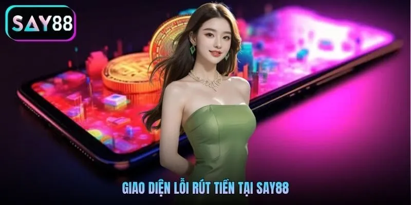 Giao diện lỗi rút tiền tại Say88