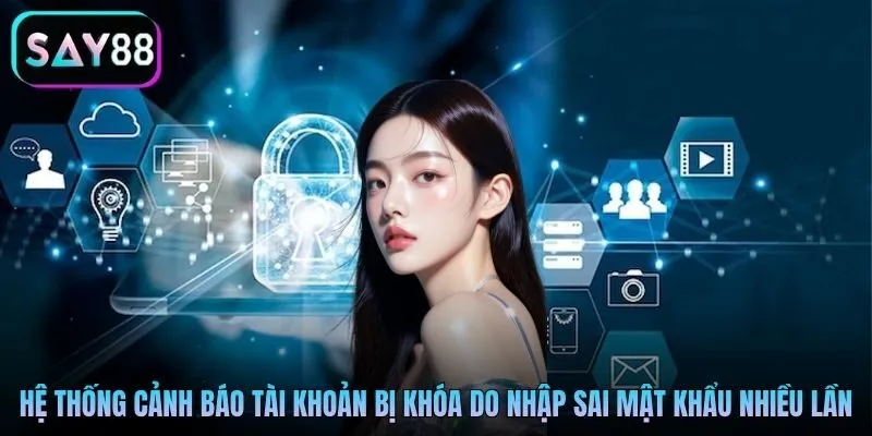 Hệ thống cảnh báo tài khoản bị khóa do nhập sai mật khẩu nhiều lần